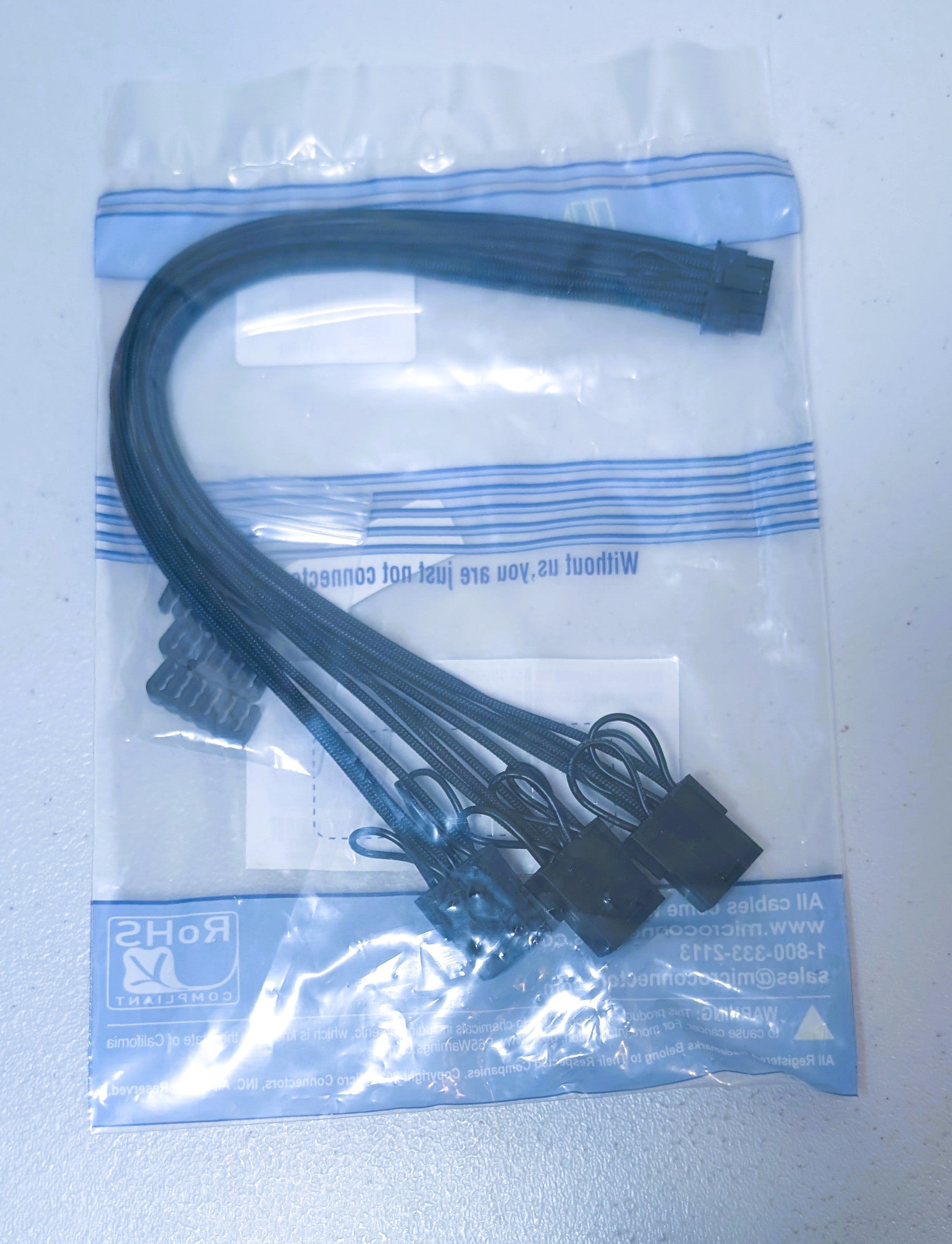 Micro Connectors Premium Sleeved for RTX 4000 and 3090ti
