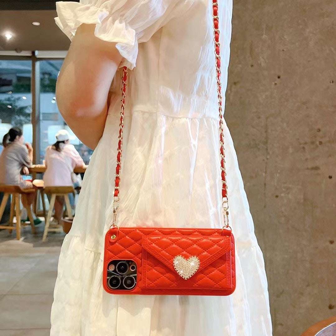 RAMODO Love Diamond Messenger Phone Case