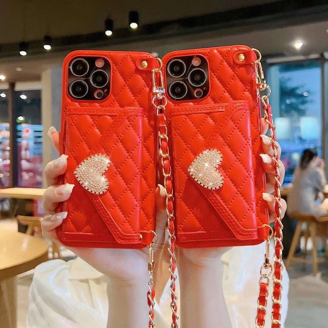 RAMODO Love Diamond Messenger Phone Case
