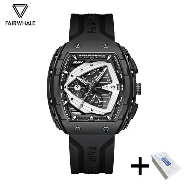 Mark Fairwhale Multifunctional Clock For Men Waterproof Sports Date Top Brand Quartz Watch For Men