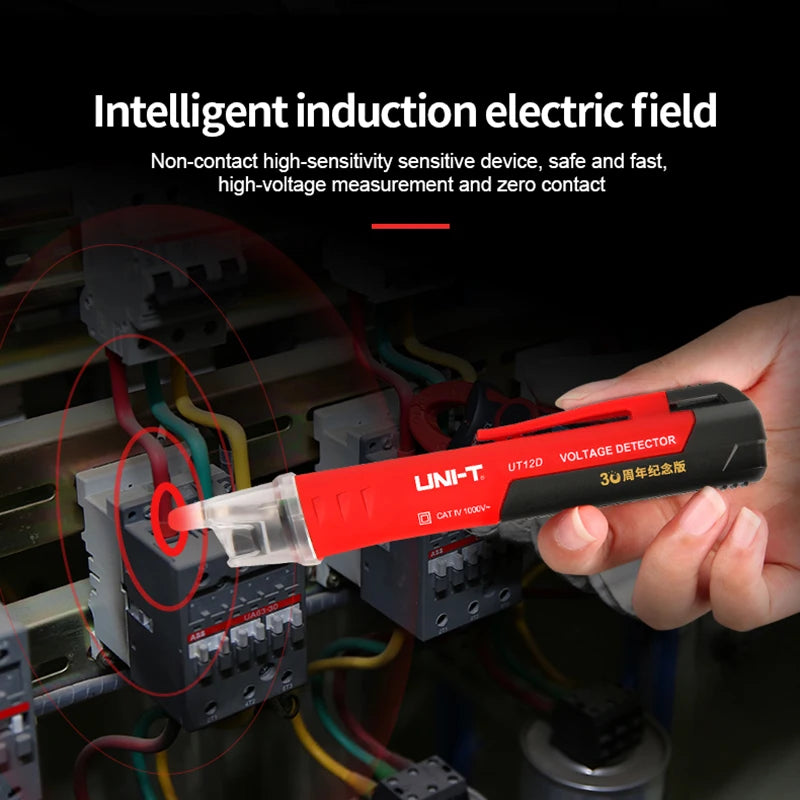 UNI-T Non-contact AC Voltage Detector UT12D UT12M UT12E 24V-1000V Indicator Pen Electric Pencil Stick Socket Voltmeter Tester