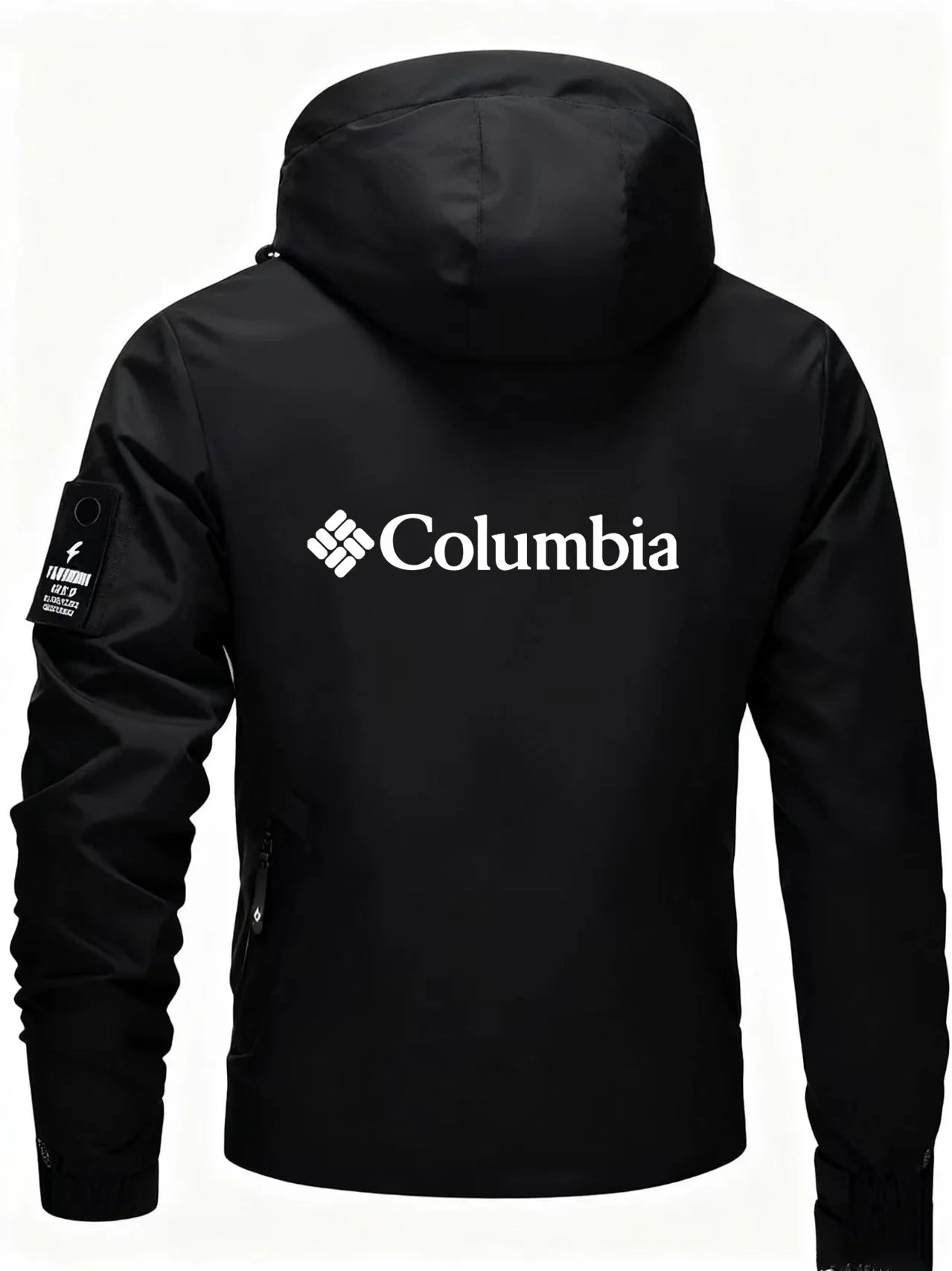 Men's windproof running jacket, lightweight and breathable hooded sports jacket, gym fitness, jogging, hiking training, outdoor