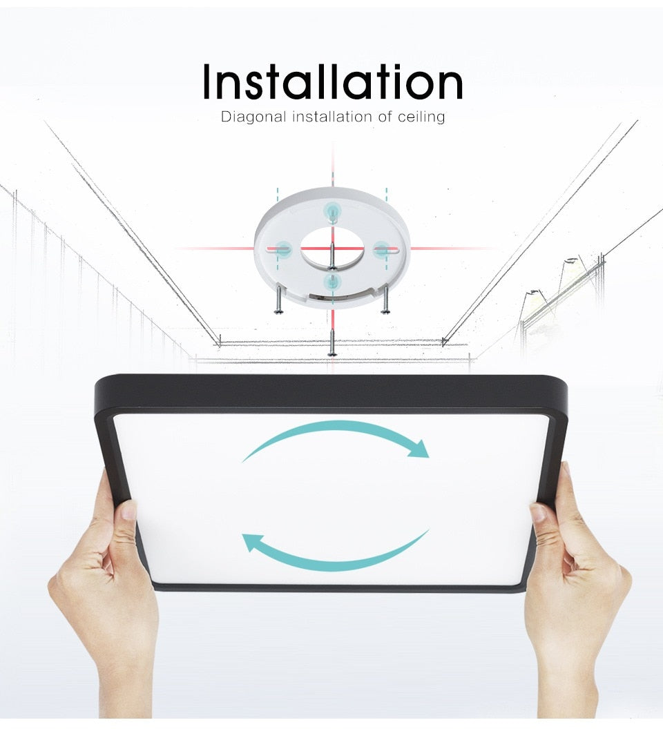 Smart Wood Grain LED Ceiling Lamp: Tuya App & Voice Control, Alexa/Google Compatible, Remote Control, Stylish Square Ceiling Light for Living Room