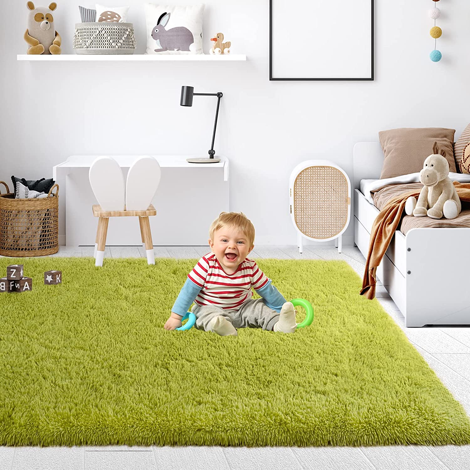 Luxurious Plush Carpets: Ultra-Soft Modern Area Rugs for Stylish Living Rooms, Playful Children's Bedrooms, and Chic Home Decor