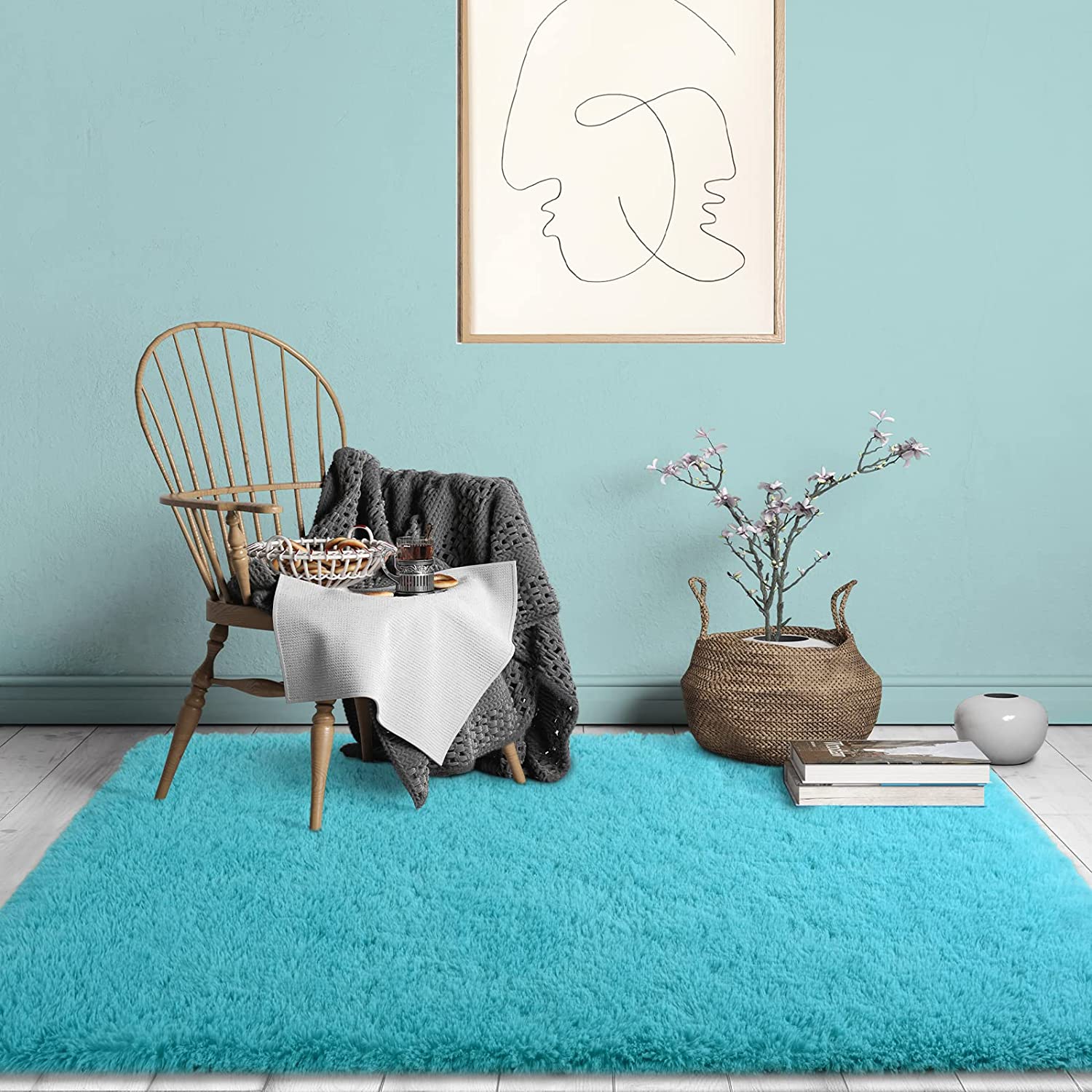 Luxurious Plush Carpets: Ultra-Soft Modern Area Rugs for Stylish Living Rooms, Playful Children's Bedrooms, and Chic Home Decor