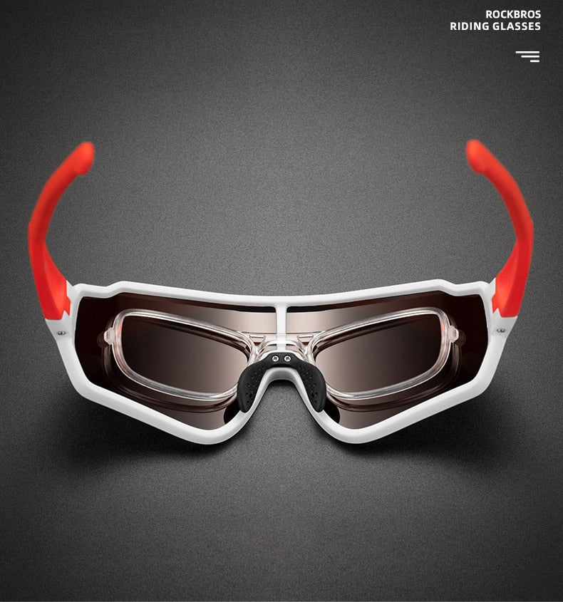Photochromic Polarized Sunglasses for Men and Women - Cycling Glasses for Outdoor Sports, Hiking, and Biking with Inner Frame