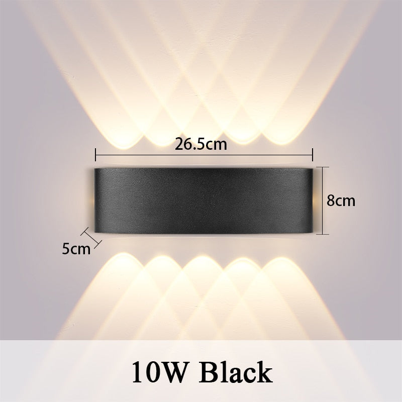 Contemporary LED Wall Lamp: Waterproof IP65, Ideal for Bathroom and Outdoor Lighting, Available in 4W, 6W, and 8W, Suitable for 110V and 220V Power Supply