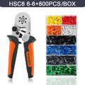 Professional Electrician's Crimping Tool Set - HSC8 6-4/6-6 Ferrule Clamp for Tubular Terminals,Ferrule Crimping Tool Kit