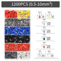 300-2000 pcs Durable Wire Connect Insulated Connector Crimp Terminator Cold Pressed Insulated Termina