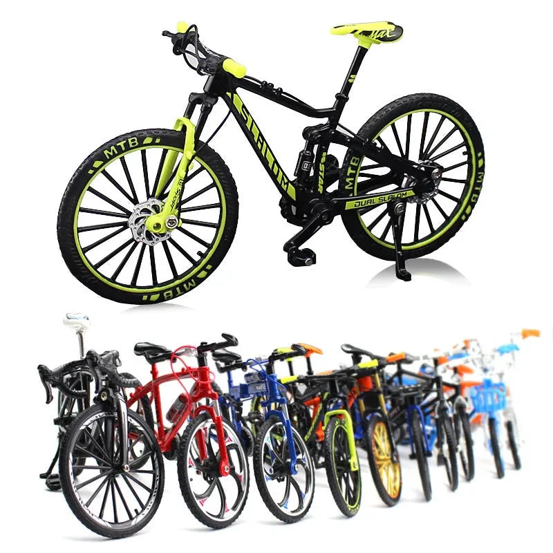 Creative Alloy Bicycle Model Ornament Mini Metal Bike Toy Collectible