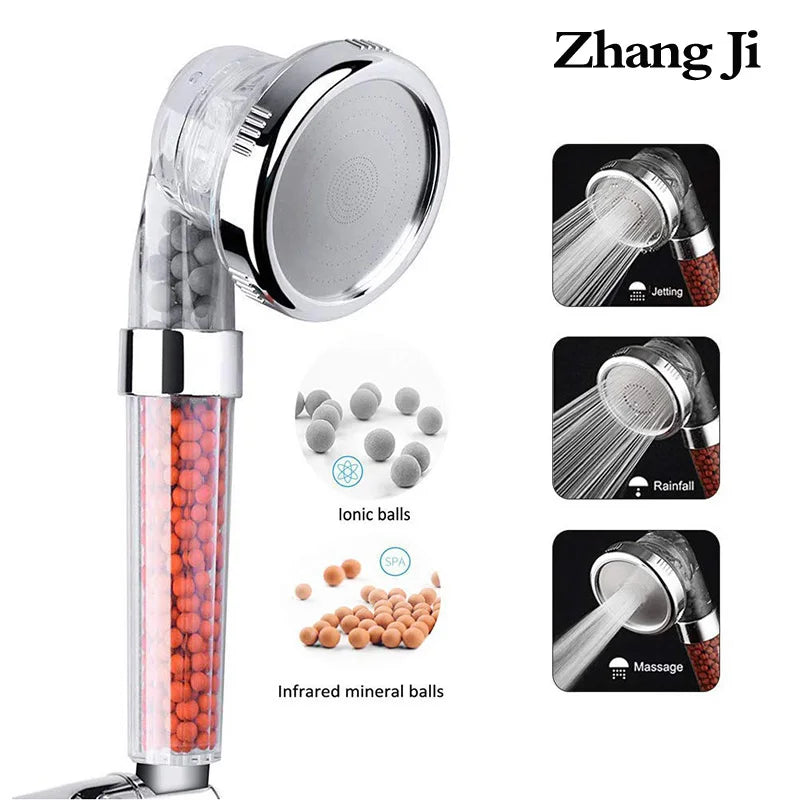 DecorBites™ High Pressure Bath Shower Head with Anion Filter for Spa Experience