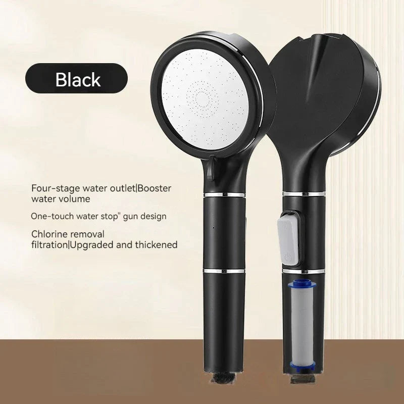 DecorBites™ High Pressure Filterable Handheld Shower Head for Water Saving and Negative Ion Rain