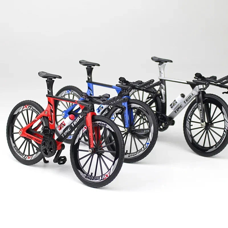 Creative Alloy Bicycle Model Ornament Mini Metal Bike Toy Collectible
