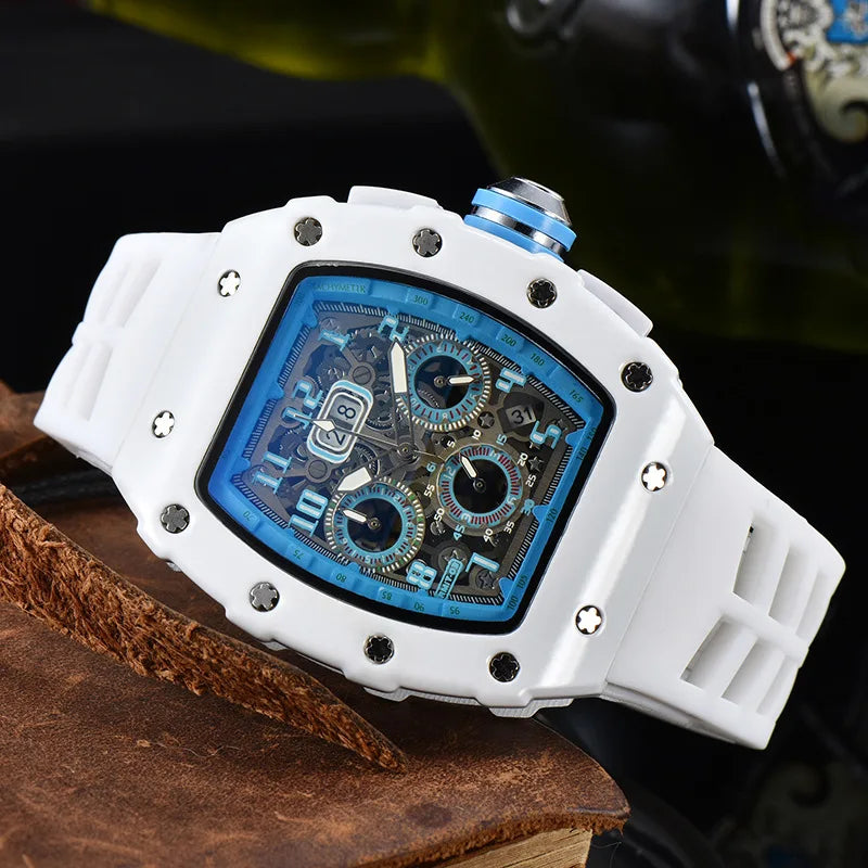 Casual, trendy, fashion watch, men's quartz watch with diamond gypsy