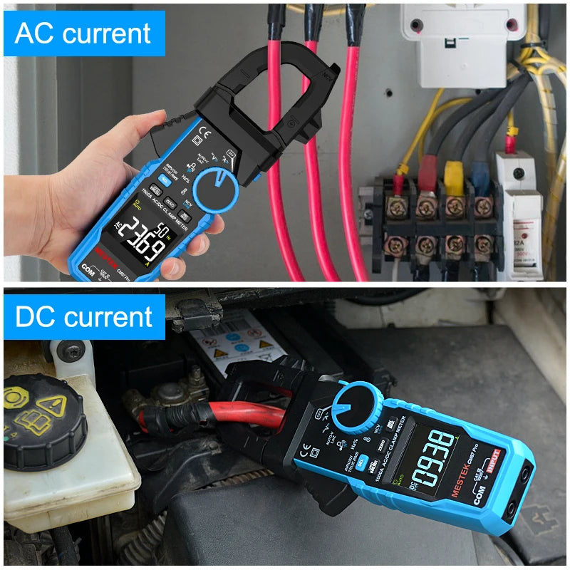 Mestek CM87Pro Clamp Meter 1000A 1000V AC DC True RMS Digital Clamp Meter Amperimetrica Capacitance Temperature Ohm Hz Tester