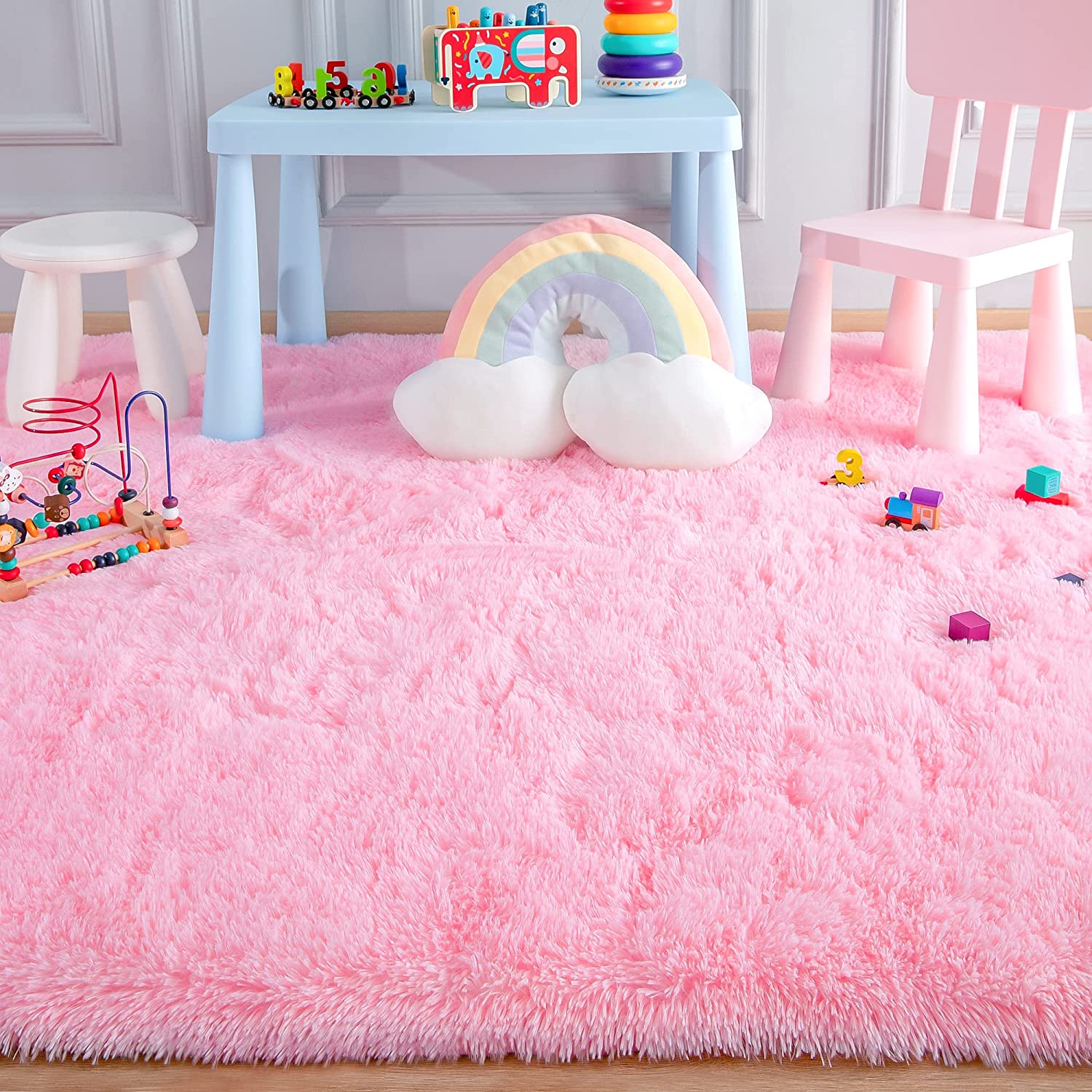 Luxurious Plush Carpets: Ultra-Soft Modern Area Rugs for Stylish Living Rooms, Playful Children's Bedrooms, and Chic Home Decor