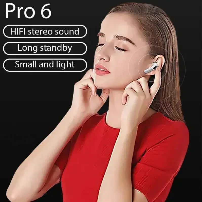 Original Sony Pro6 Wireless Bluetooth Headset HiFi Wireless Headphone TWS HiFi Stereo Sound Waterproof Sport Earphones Mic