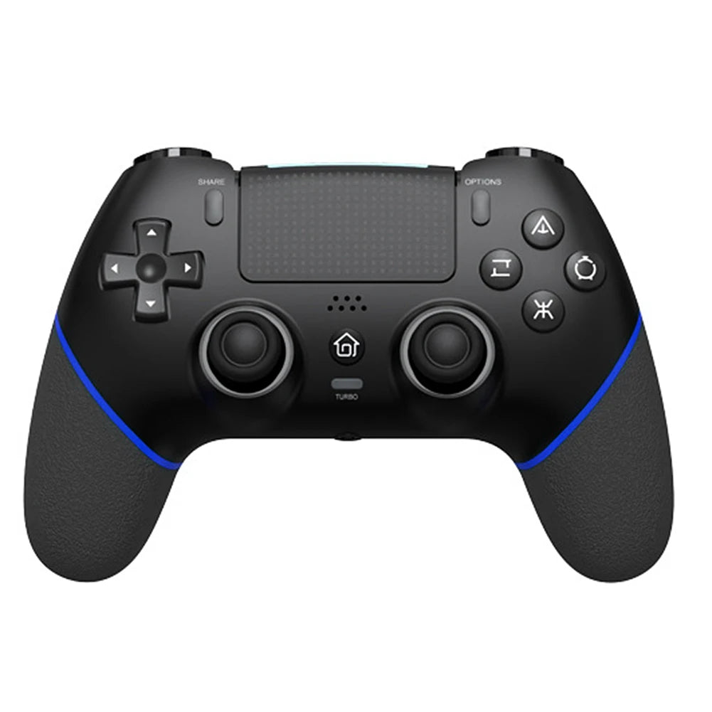 Wireless Controller 6 Axis Gyro Bluetooth-Compatible Console Controller Macros Turbo Dual Vibration Hall Effect Joystick for PS4
