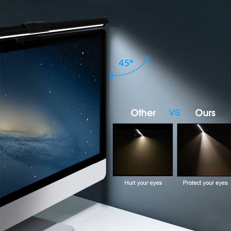 Desk Lamps: RGB LED Monitor Lights Bar with Stepless Dimmable Feature - Screen Hanging Light for Computer Screen Backlight in Home Office Study