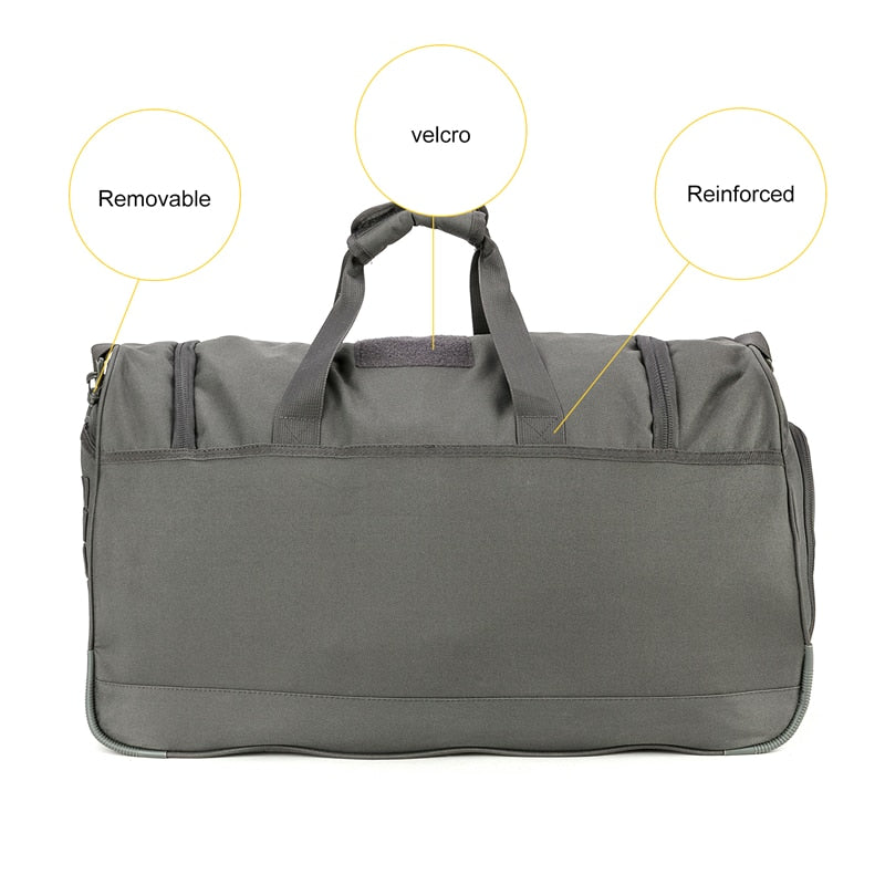 50L Travel Sports Bags Foldable Gym Bag Carry-on Luggage Duffle Bag With Shoes Compartment for Men Women 6 Colors