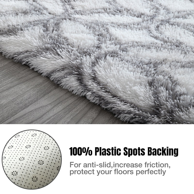 Plush Carpet: Thick, Anti-Slip, and Soft Rugs for Modern Living Room and Bedroom Decoration