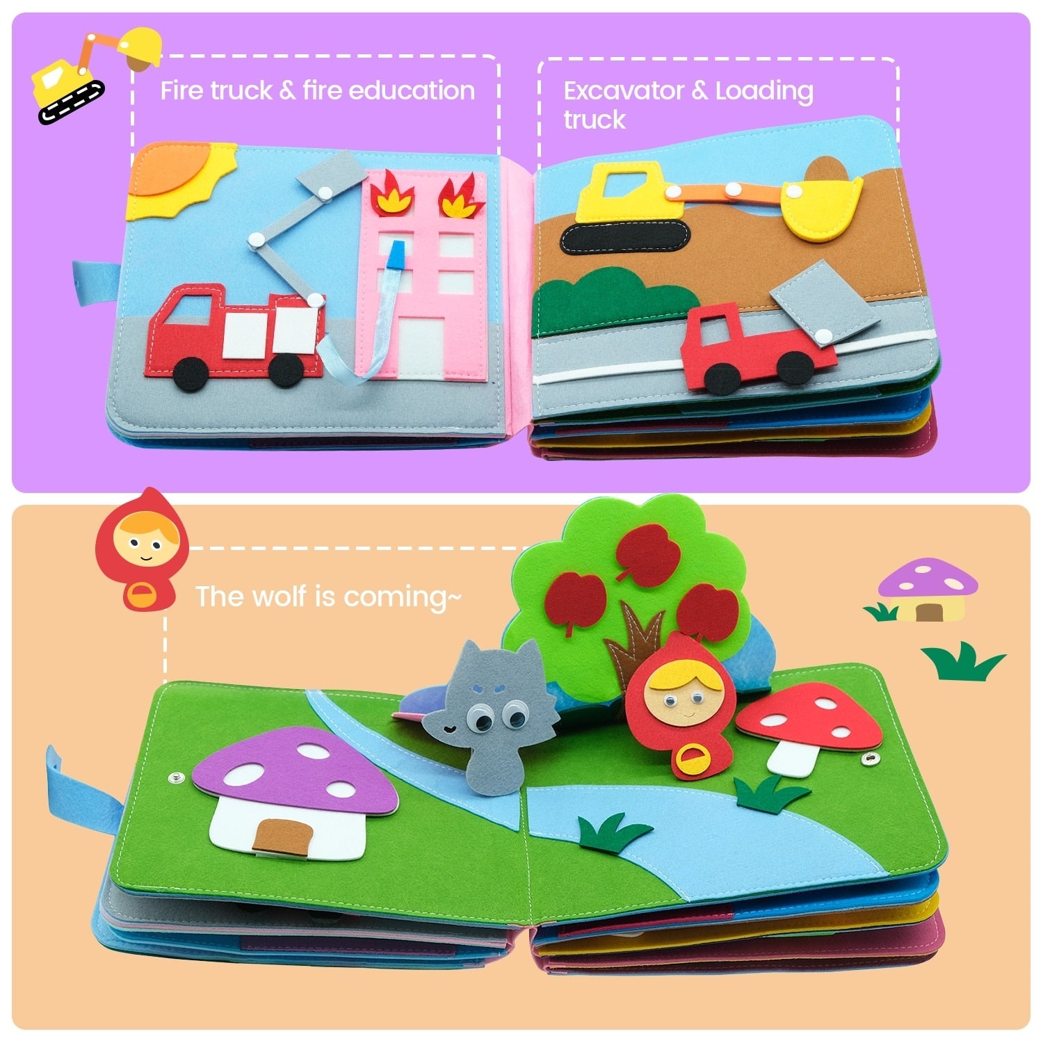 Baby Cloth Books Toddler Basic Life Skill Early Learning Education Montessori Toys For Girl Boy Training Cognitive