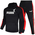 Men Tracksuit Hoodie Sweatpants Fall Winter Daily Casual Sporty Jogging Suit Gym Fitness Hooded Sweatshirt Outfits Men's Clothes
