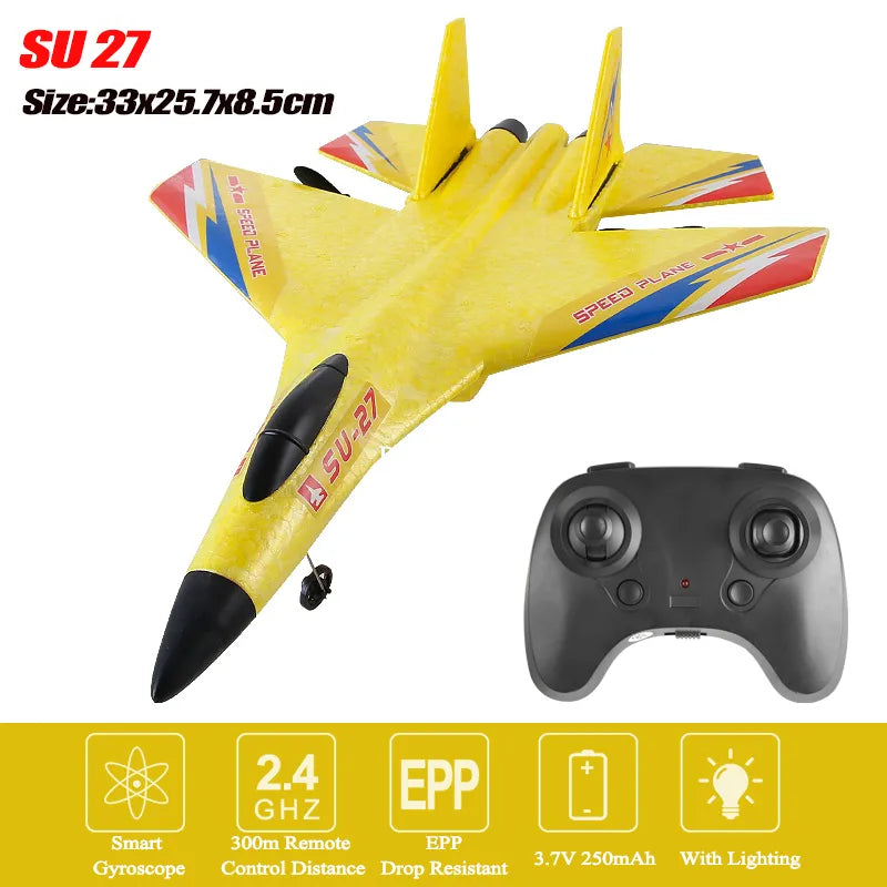 RC SU-35 Fighter Plane: High-Flying 2.4G Radio Control Glider for Kids - Remote Control Foam Aircraft for Adventurous Play