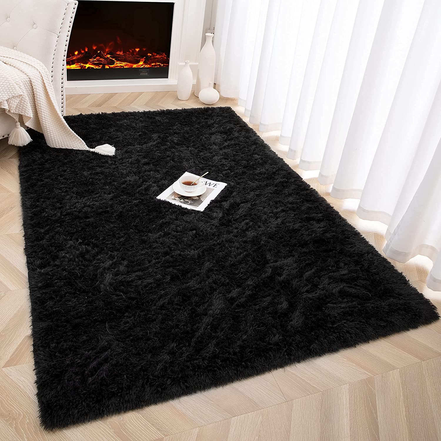 Luxurious Plush Carpets: Ultra-Soft Modern Area Rugs for Stylish Living Rooms, Playful Children's Bedrooms, and Chic Home Decor