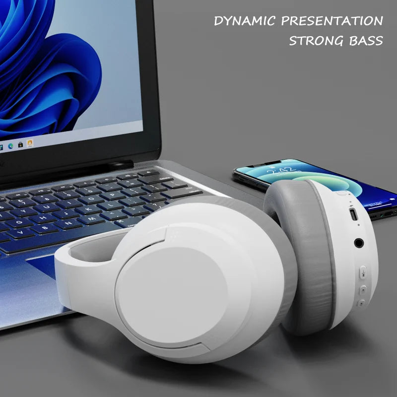 LDON Wireless Headphones Bluetooth 5.3 Hi-Res Audio Over Ear Headset Earphones