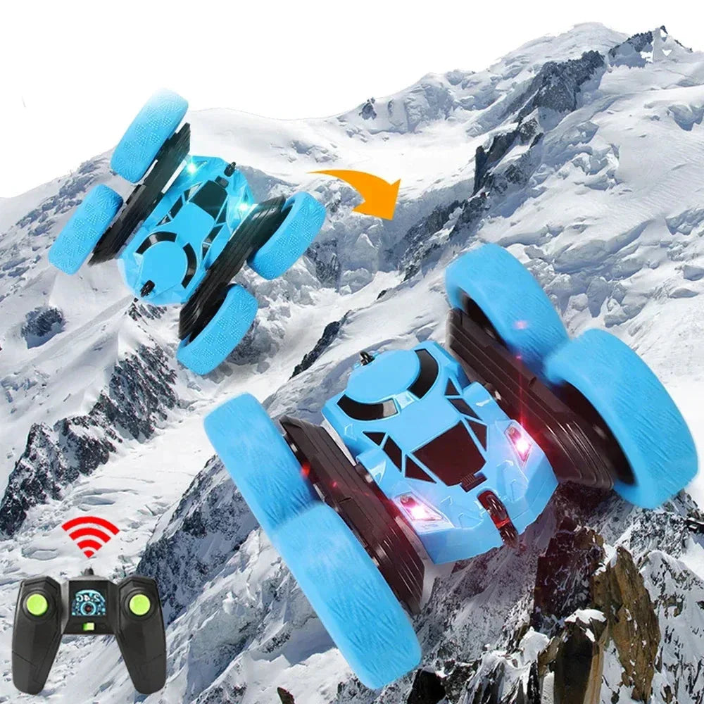 Rc Stunt Car Kids Double Sided Flip Remote Control Cars 2.4G High Speed 360° Rotation Drift Auto Toys Gifts for Boy & Girls