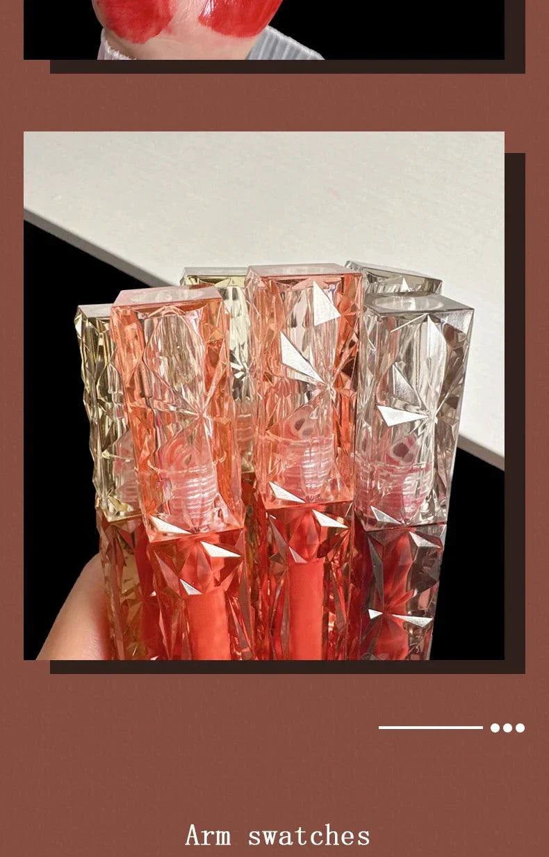 Long-Lasting Lip Gloss - Moisturizing Waterproof Mirror Finish