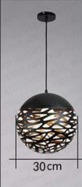 DecorBites™ Kelly Pendant Lamp: Vintage Ball Light Chandelier for Industrial Home Decor