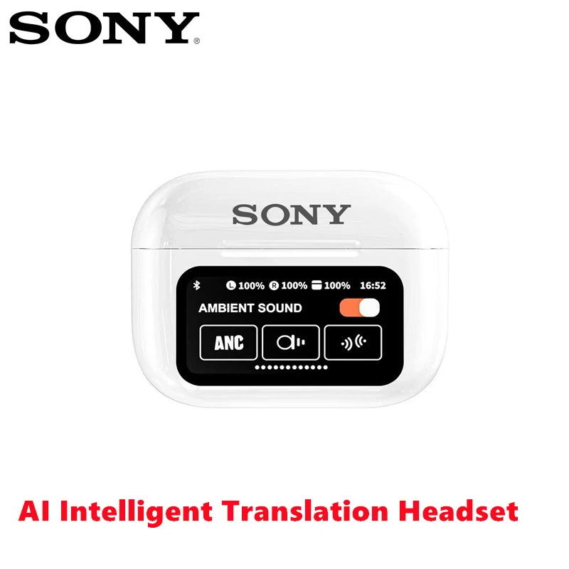 Sony A9pro Headset Wireless Headphones Bluetooth Earphone 147 Languages Translate Earphones For iPhone 14 15