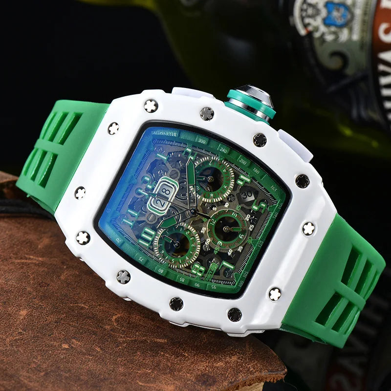 Casual, trendy, fashion watch, men's quartz watch with diamond gypsy