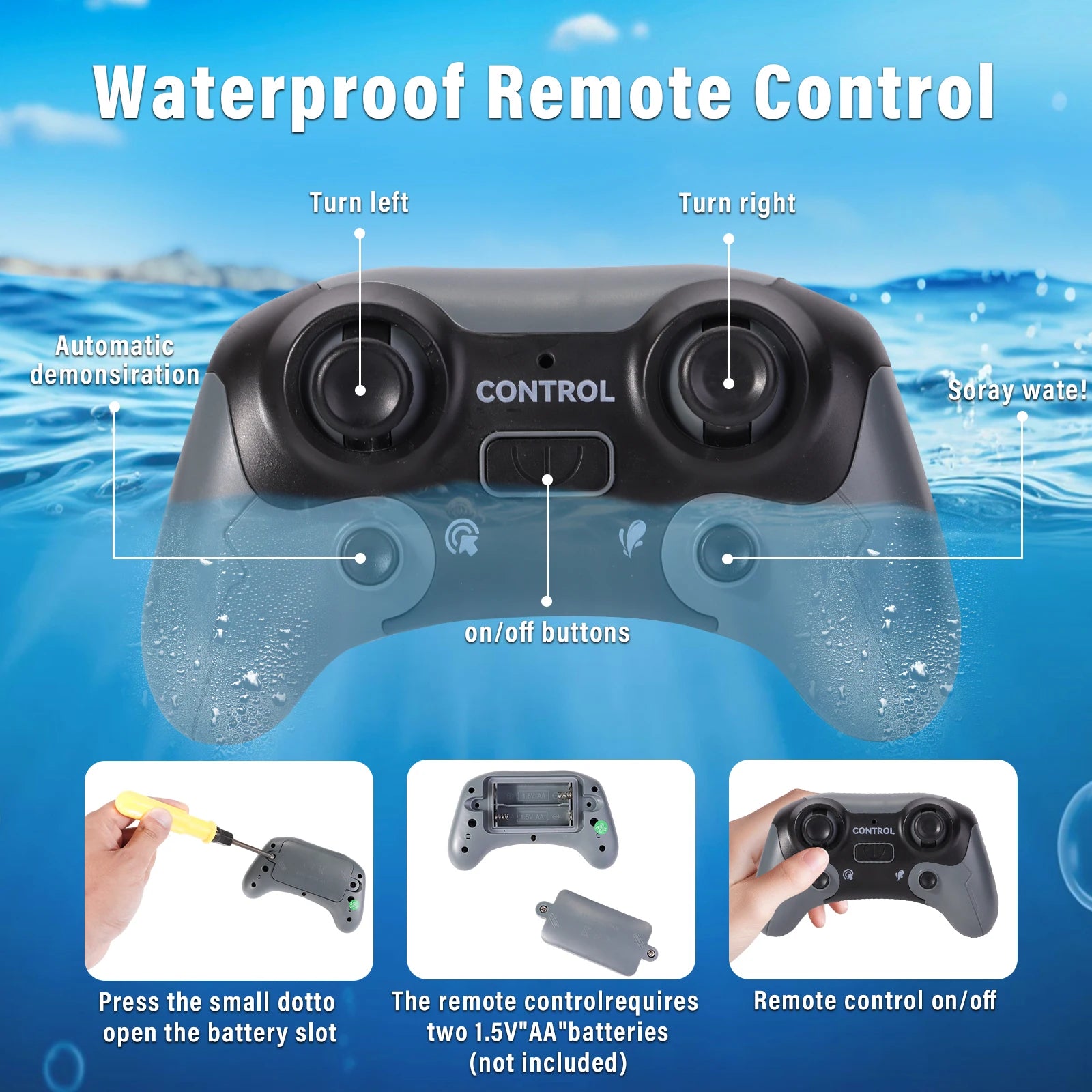 Kids Remote Control Mosasaurus Toy Rechargable RC Spray Dinosaur Model Electric Pool Toys  Gift For Children Ages 4-12