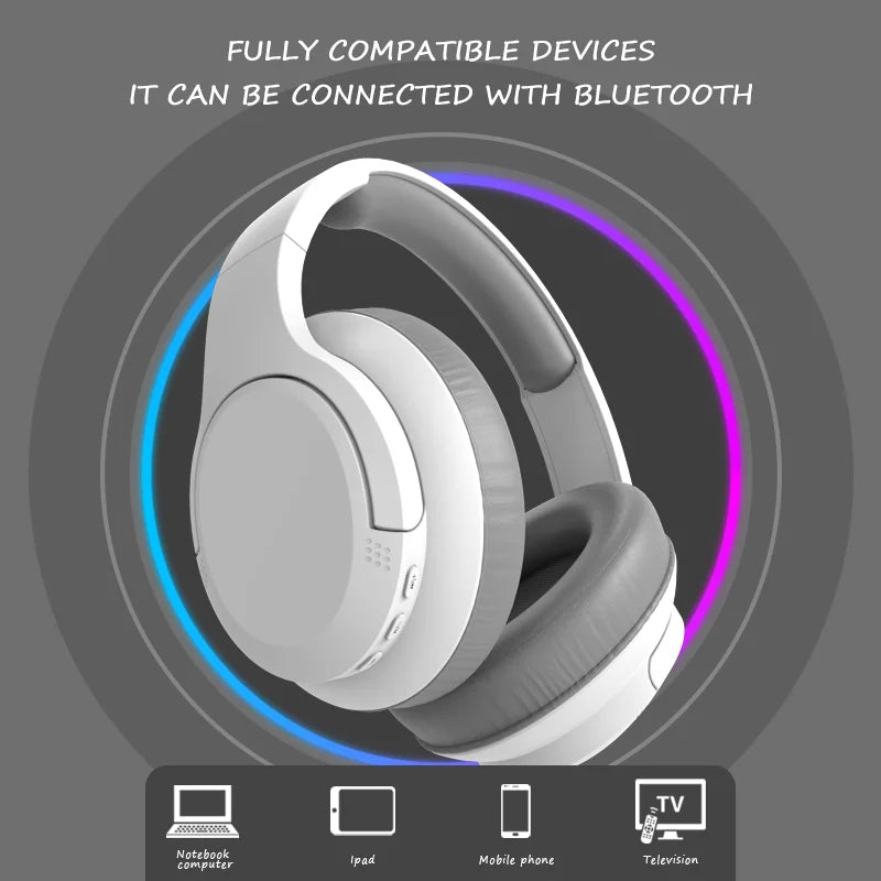 LDON Wireless Headphones Bluetooth 5.3 Hi-Res Audio Over Ear Headset Earphones