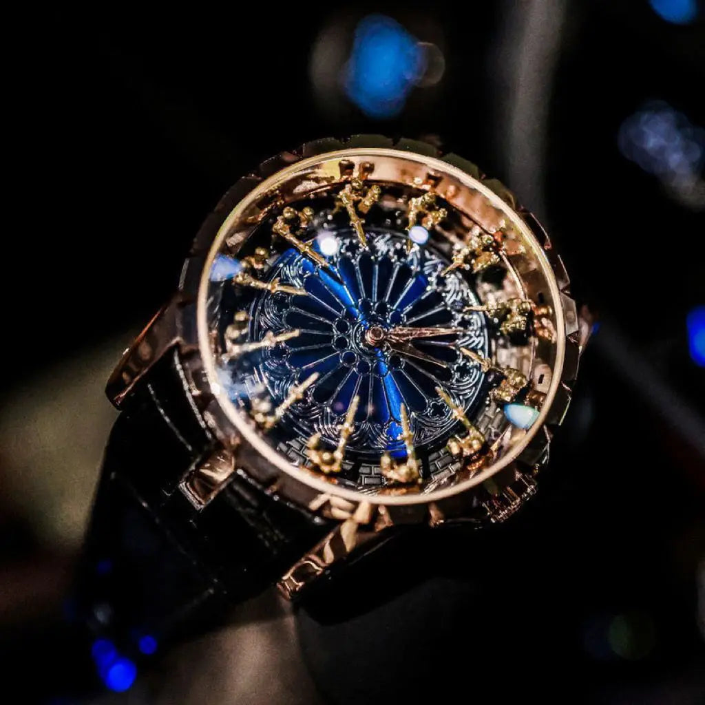 Top-Tier Luxury and Elegant Men's Watch, Knights of the Twelve Tables Watch for Men, Wormhole Concept Non-Mechanical Watch, Men's Watch with Zodiac Signs, Niche Brand Men's Watch, Casual Style Fashion Accessory, the Best Gift