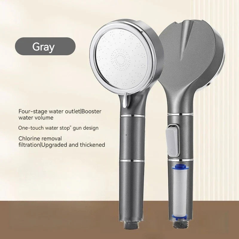 DecorBites™ High Pressure Filterable Handheld Shower Head for Water Saving and Negative Ion Rain