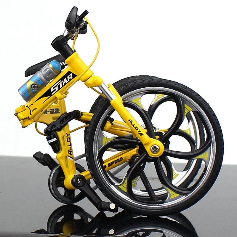Creative Alloy Bicycle Model Ornament Mini Metal Bike Toy Collectible