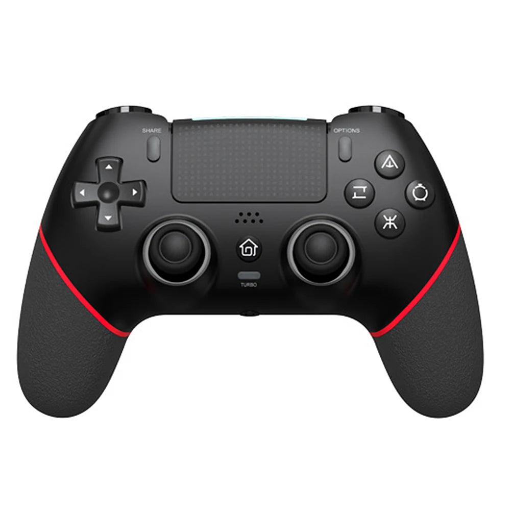 Wireless Controller 6 Axis Gyro Bluetooth-Compatible Console Controller Macros Turbo Dual Vibration Hall Effect Joystick for PS4