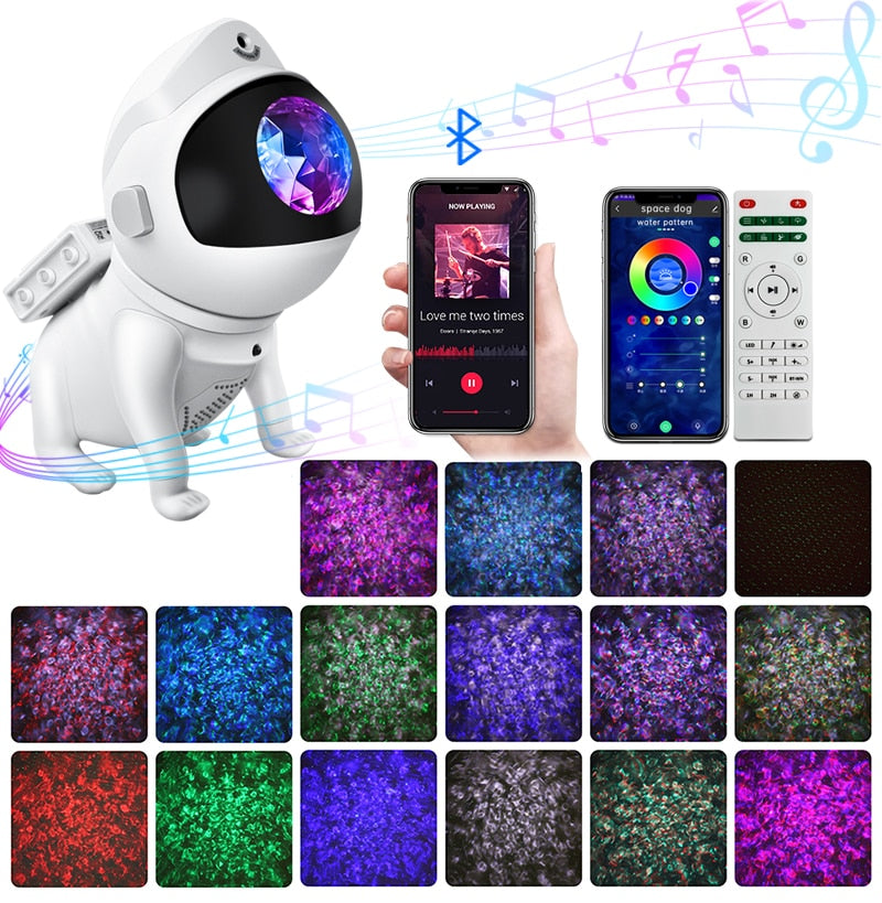 Kids Star Projector Night Light with Remote Control - 360° Adjustable Design for Enchanting Astronaut Nebula Galaxy Lighting, Perfect for Children and Adults