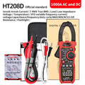 HT208 206 Digital Clamp Meter Pro 1000A 1000V AC DC Current Clamp True RMS Pliers Ammeter Voltmeter VFD REL Ohm Capacitor Tester