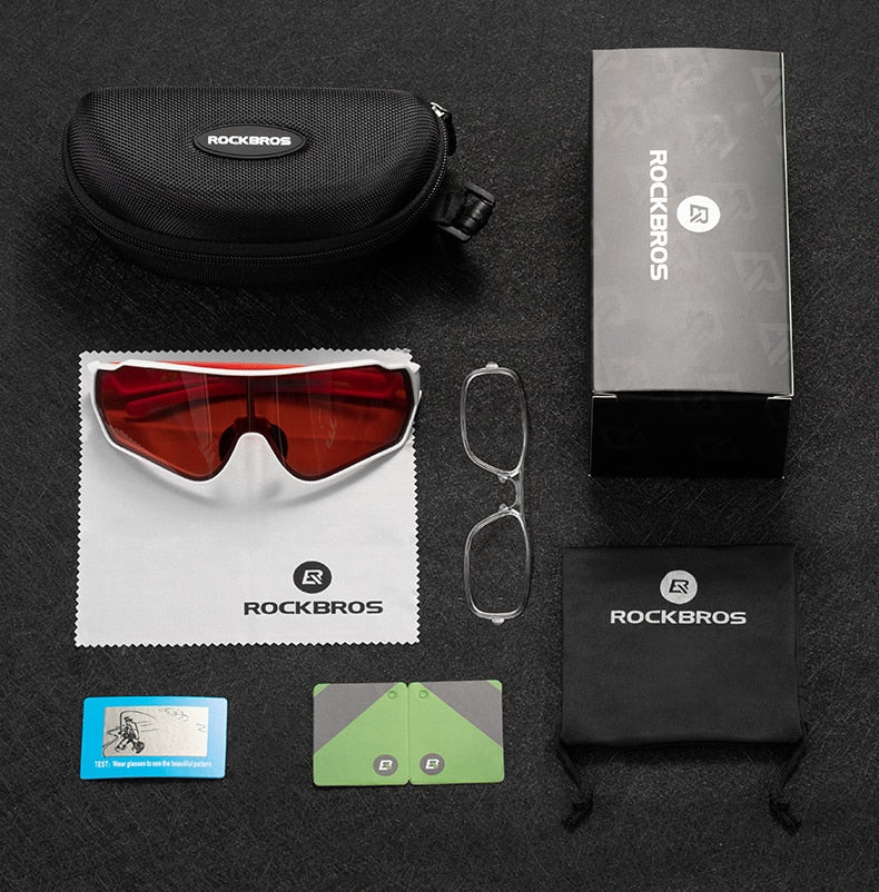 Photochromic Polarized Sunglasses for Men and Women - Cycling Glasses for Outdoor Sports, Hiking, and Biking with Inner Frame