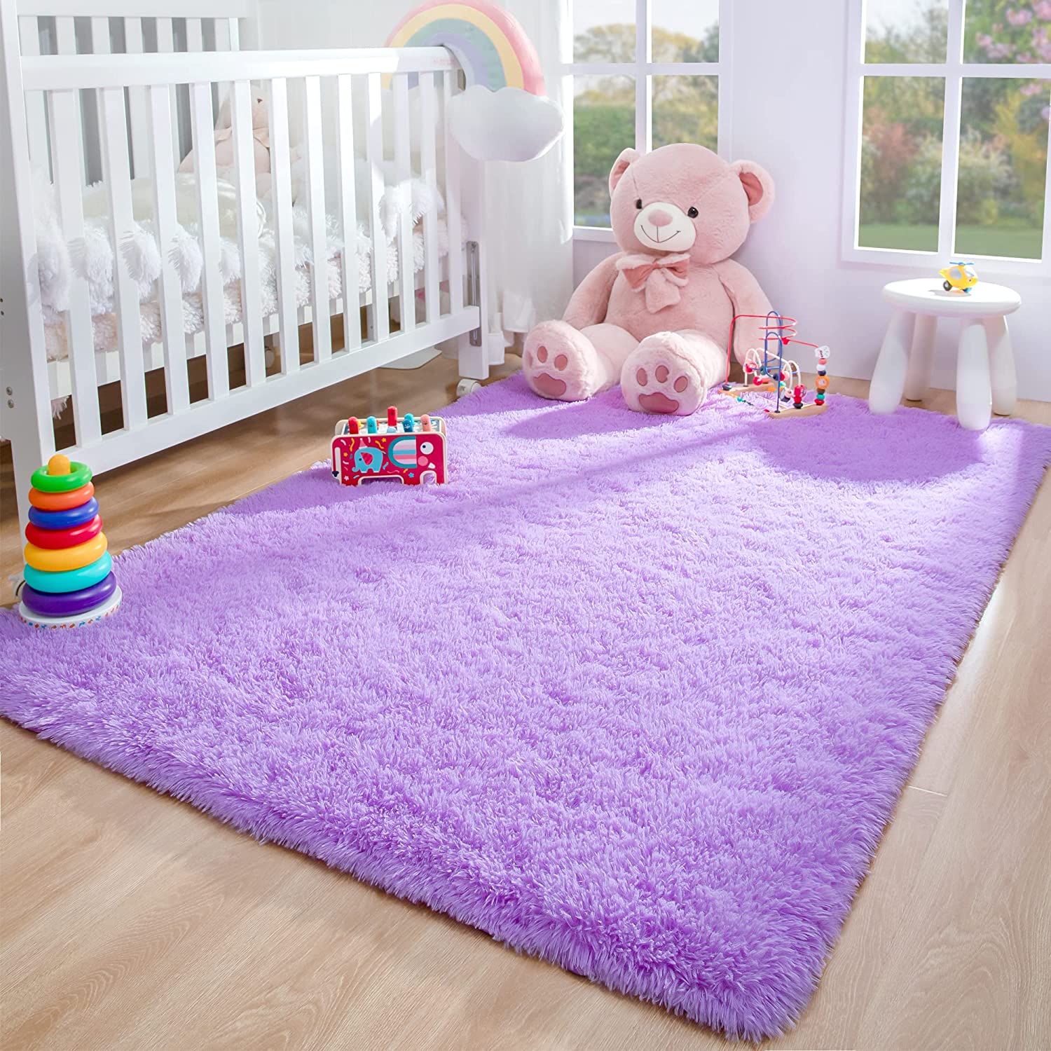 Luxurious Plush Carpets: Ultra-Soft Modern Area Rugs for Stylish Living Rooms, Playful Children's Bedrooms, and Chic Home Decor