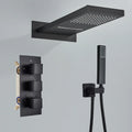 DecorBites™ Brushed Gold Thermostatic Shower Faucet Set with Concealed Mixer Tap