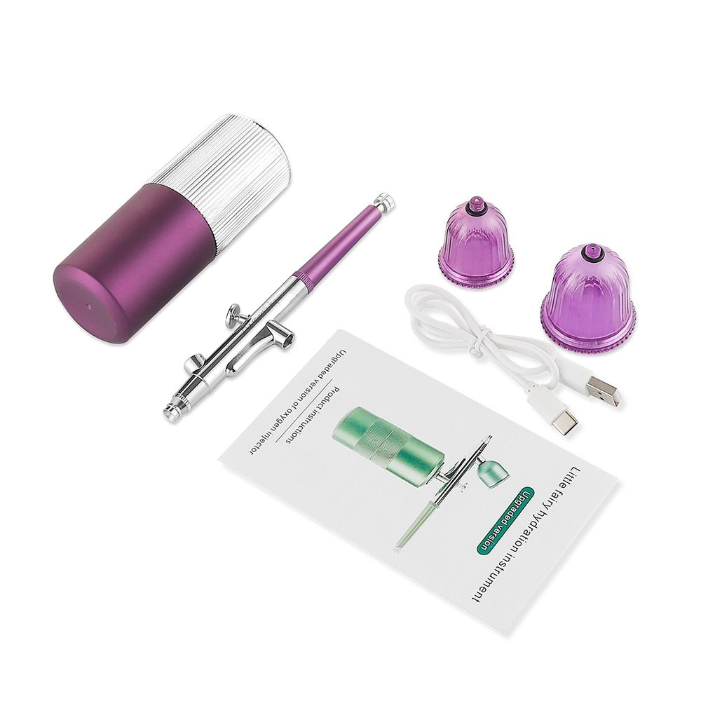 Top 0.3mm Mini Air Compressor Kit Air-Brush Paint Spray Gun Airbrush For Nail Art Tattoo Craft Cake Nano Fog Mist Sprayer