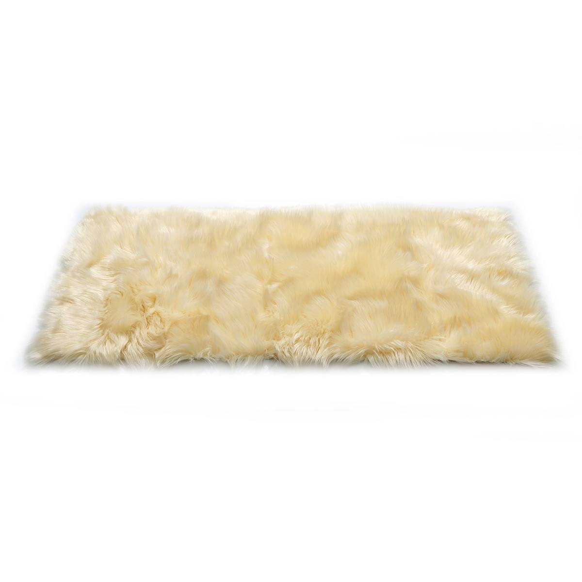 150x60cm Faux Soft Artificial Wool Fur Area Rugs Wool Shaggy Carpet Floor Mat Plush Sofa Cover Seat Pad for Living Room Bedroom