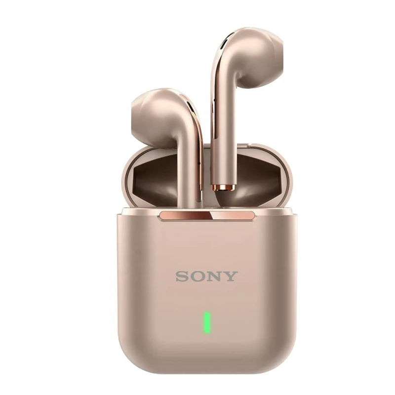 SONY J18 Wireless Bluetooth Earphones HiFI In Ear Stereo Soundtrack Microphone Waterproof Touch Noise Reduction Earphones