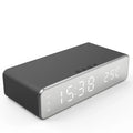 LED Digital Date Thermometer Time Alarm Desk Table Clock Alarm 3 in 1 Wireless Charging Stand for iPhone 12 13 14 15 16 Samsung